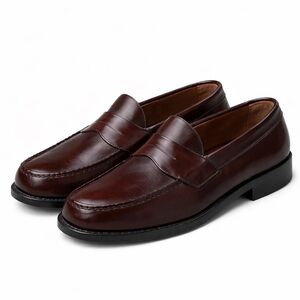 Johnston & Murphy Aristocraft Oxblood Penny Loafers 9.5 Genuine HandSewn